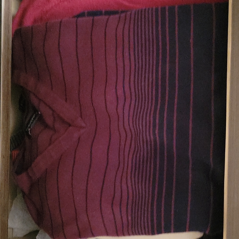 Structure Red and Black Sweater